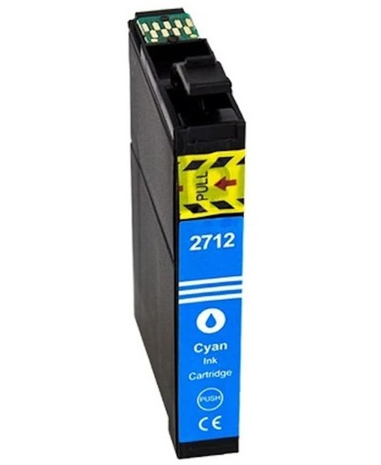 Epson 27 xl (T2712) inktcartridge (met chip) / Cyaan (huismerk)