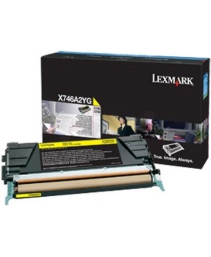 Lexmark X746A3 Y Tonercartridge 7000pagina's Geel