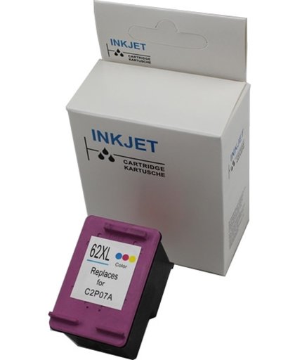 Toners-kopen.nl HP62XL Color C2P07AE   alternatief - compatible inkt cartridge voor Hp 62XL Color