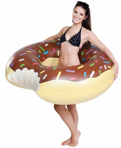 Opblaas Donut Zwemband Choco 1,2 meter