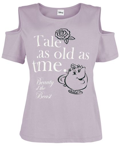 Beauty and the Beast Tale As Old As Time Girls shirt lila