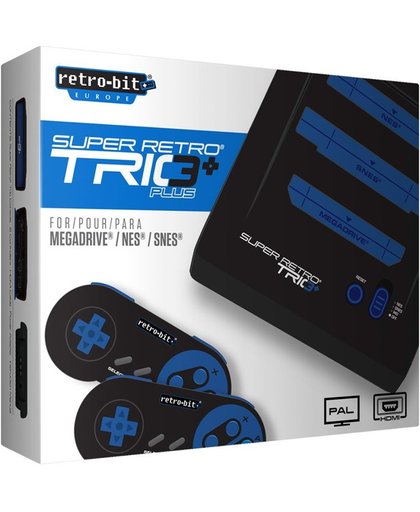 Retro-Bit Super Retro Trio+ HD PAL voor NES / SNES en Sega Mega Drive