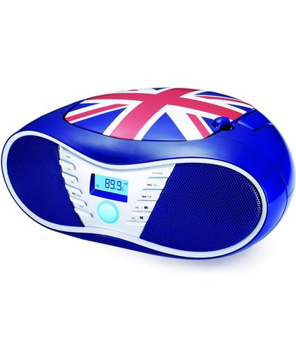 Bigben Interactive Sterke radio / CD speler met USB - Britse vlag