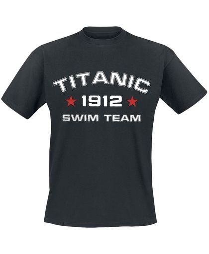 Titanic Swim Team T-shirt zwart