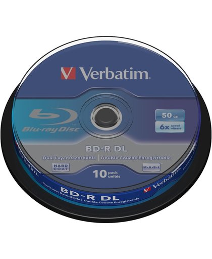Verbatim BD-R DL 50GB 6 x 10 Pack Spindle 10 stuk(s)