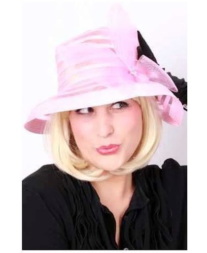 Dames hoed potmodel pink