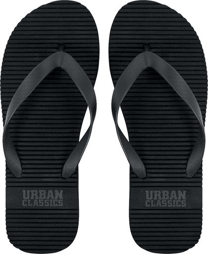 Urban Classics Basic Slipper Slippers zwart