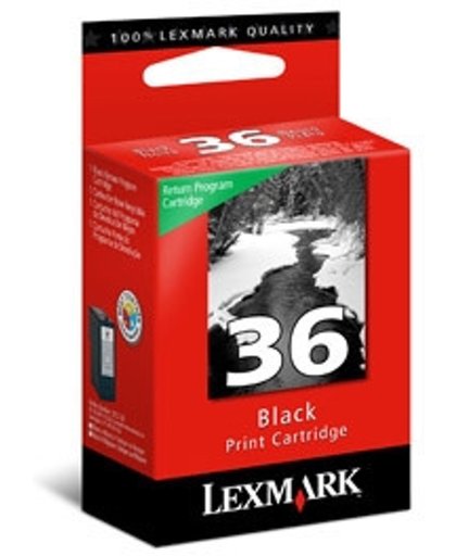 Lexmark N°36 Black Return Program Print Cartridge Tintenpatrone Schwarz
