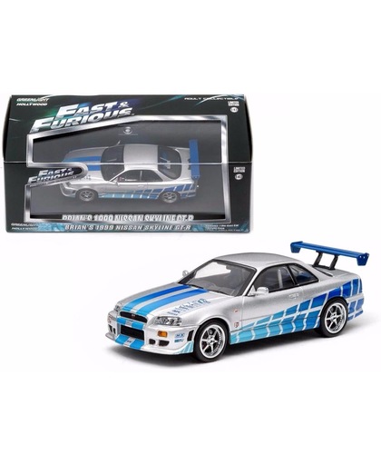 Nissan Skyline R34 GT-R 1999 Brians Car Fast and the Furious 1-43 Greenlight Collectibles