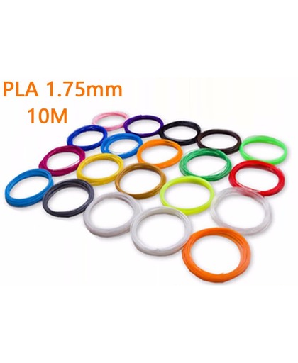 Filamenten/Vullingen voor 3D Printer Pen (120 meter, 12 kleuren elk 10m, 1.75mm PLA)