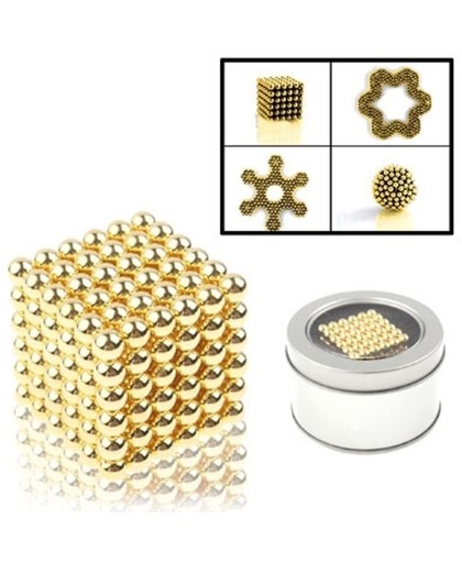 Buckyballs Magnetic Balls / Magic Puzzle Magnet Balls (216 pcs Magnet Balls Included), Gouden