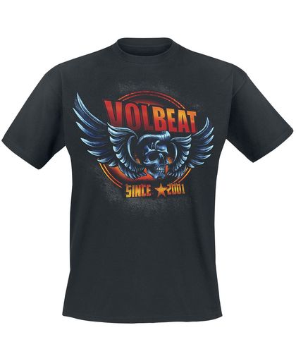 Volbeat Dimension Skullwing T-shirt zwart
