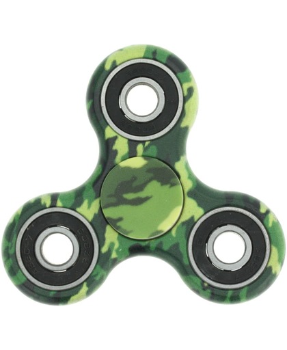 Fidget spinner / hand spinner leger groen camouflage