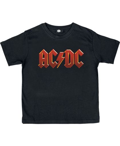 AC/DC Logo Kindershirt zwart