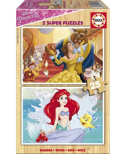 Educa Disney Prinsessen - 2 x 25 stukjes