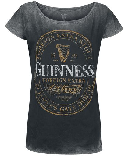 Guinness Logo Girls shirt donkergrijs
