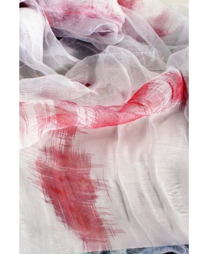 Deco laken met bloed 160 x 230 cm