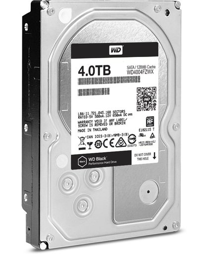 Western Digital Black HDD 4000GB SATA III interne harde schijf