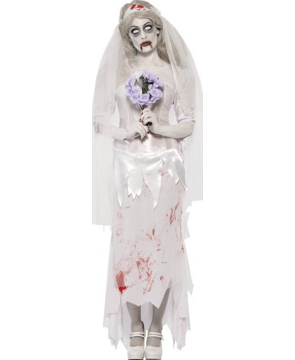 Getrouwde Zombie Halloween kostuum voor dames - Verkleedkleding - Large