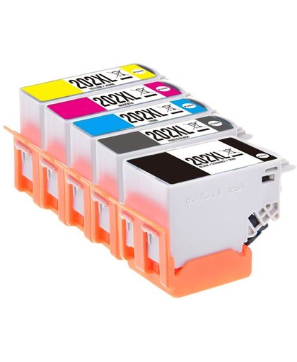 Huismerk/Compatible Epson 202 XL Inktcartridge Multi pack (zwart en kleur) - Epson C13T02G14010 (hoge capaciteit)
