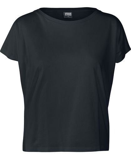 Urban Classics Ladies Basic Drop Shoulder Tee Girls shirt zwart