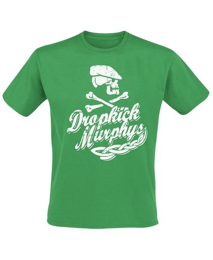 Dropkick Murphys Scally Skull Ship T-shirt groen