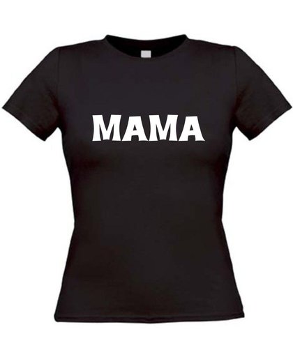 Mama T-Shirt maat L Dames zwart