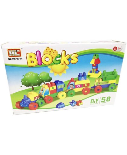 Blokjes speelgoed set 58 stuks bouw blokjes |Blocks