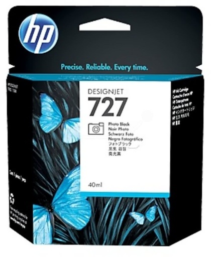 HP 727 40-ml Photo Black inktcartridge Foto zwart