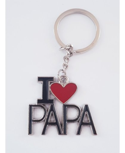 I love Papa keychain - Vaderdag - Ik hou van mijn vader - Sleutelhanger - Papa - Accessoires