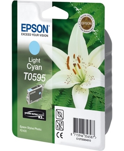 Epson inktpatroon Light Cyan T0595 Ultra Chrome K3 inktcartridge