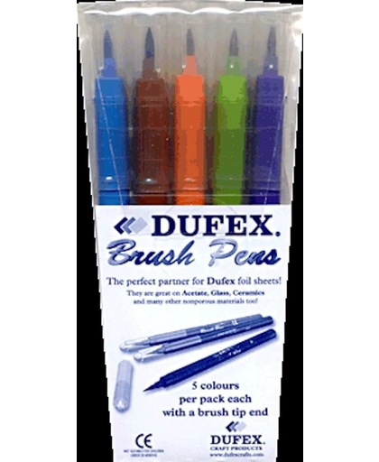 Dufex Brush Stiften, 5 Pakjes a 5 stuks.