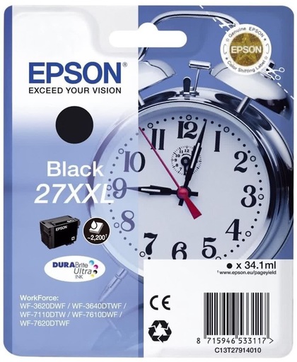 Epson C13T27914022 inktcartridge Zwart 34,1 ml 2200 pagina's