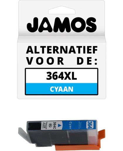JAMOS - Inktcartridge / Alternatief voor de HP 364XL Cyaan