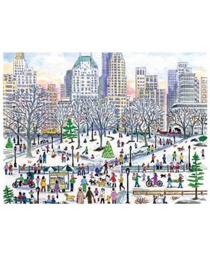 Michael Storrings Winter in Central Park 1000 Piece Puzzle