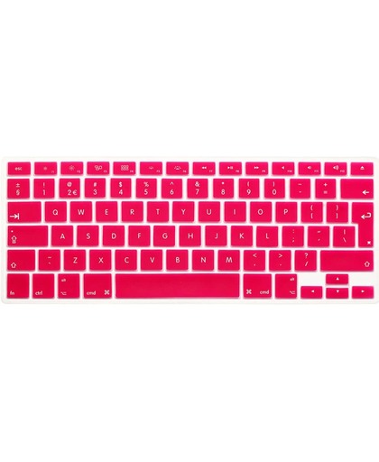Xssive Toetsenbord Cover voor MacBook Air 11 inch - Siliconen - Raspberry Pink - NL indeling