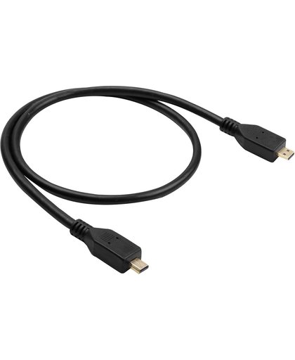 Micro HDMI mannetje naar Micro HDMI mannetje Connector Adapter kabel, Kabel lengte: 50cm