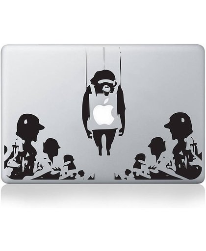 Banksy hanging Monkey MacBook 11" skin sticker