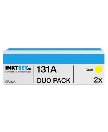 Jamos - Tonercartridges / Alternatief voor de HP 131A (CF212A) Toner Geel Duo Pack