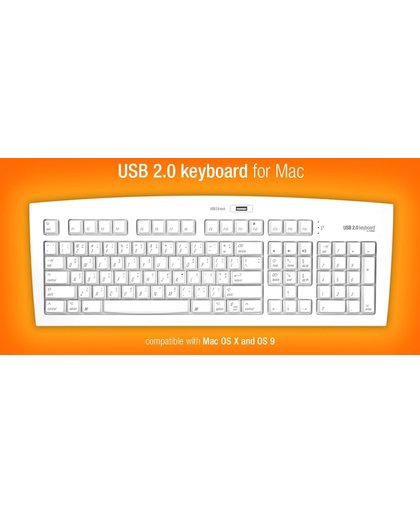 Matias USB 2.0 Keyboard (White - Mac - UK Layout)