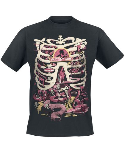 Rick And Morty Anatomy Park T-shirt zwart