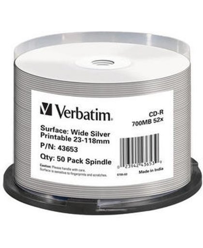 Verbatim 43653 CD-R 700MB 50stuk(s) lege cd