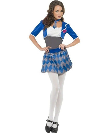 Schoolmeisje Schoolgirl Uniform Blauw | maat S (36-38)