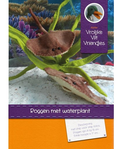 DIY wolvilt pakket: Roggen met waterplant