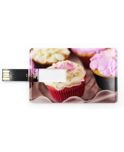 Creditcard USB Stick 8GB. Cupcakes