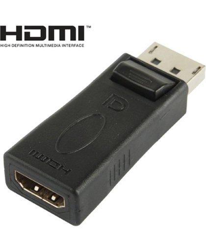 Display Poort mannetje naar HDMI vrouwtje Adapter(zwart)