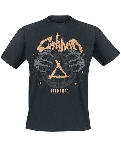 Caliban Earth T-shirt zwart