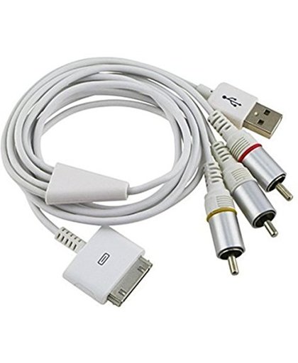 Spez apple ipod, iphone en ipad naar Dolphix Composiet AV kabel
