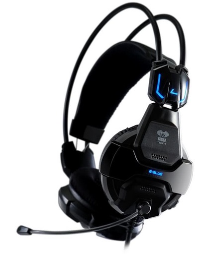 E-blue Cobra 707 Wired Stereo Gaming Headset - Zwart (PC)
