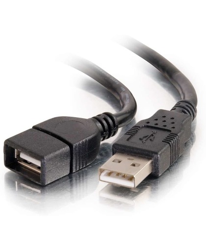 C2G 3 m USB 2.0 USB-kabel USB A Mannelijk Vrouwelijk Zwart